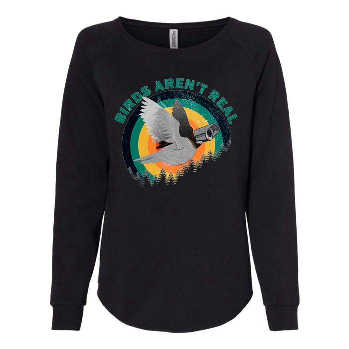 Birds Aren't Real They're Government Camera Womens California Wash Sweatshirt