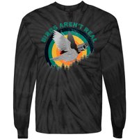 Birds Aren't Real They're Government Camera Tie-Dye Long Sleeve Shirt