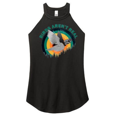 Birds Aren't Real They're Government Camera Women’s Perfect Tri Rocker Tank