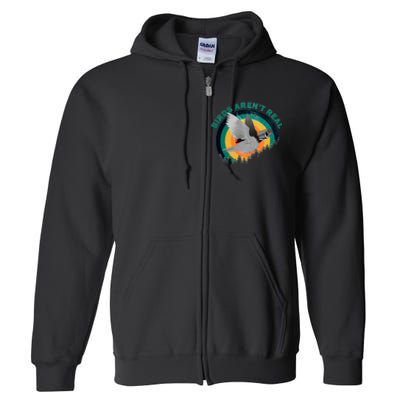 Birds Aren't Real They're Government Camera Full Zip Hoodie