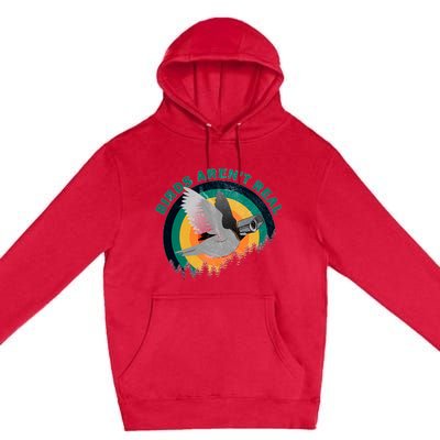 Birds Aren't Real They're Government Camera Premium Pullover Hoodie