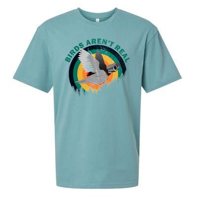 Birds Aren't Real They're Government Camera Sueded Cloud Jersey T-Shirt