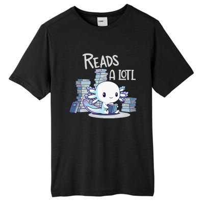 Bookman Axolotl ReadsALotl Tall Fusion ChromaSoft Performance T-Shirt