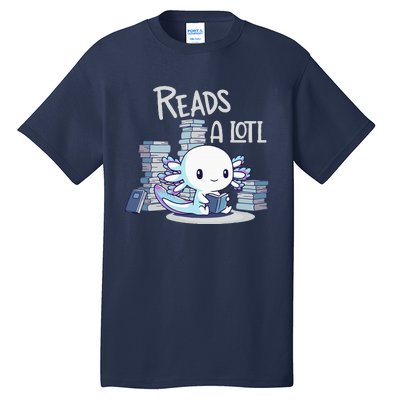 Bookman Axolotl ReadsALotl Tall T-Shirt