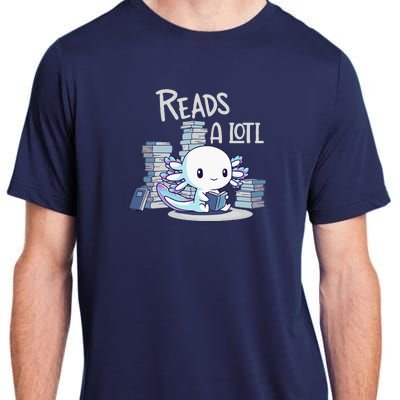 Bookman Axolotl ReadsALotl Adult ChromaSoft Performance T-Shirt