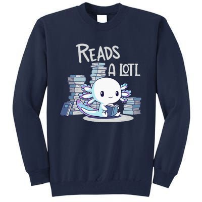 Bookman Axolotl ReadsALotl Tall Sweatshirt