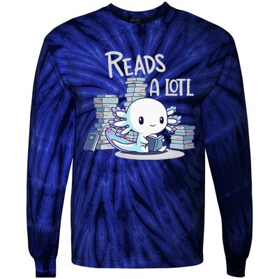 Bookman Axolotl ReadsALotl Tie-Dye Long Sleeve Shirt