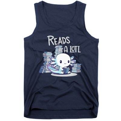 Bookman Axolotl ReadsALotl Tank Top