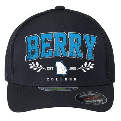 Berry Arch Retro College Athletic Sports Flexfit Unipanel Trucker Cap