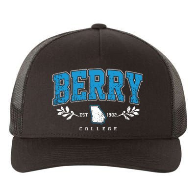 Berry Arch Retro College Athletic Sports Yupoong Adult 5-Panel Trucker Hat