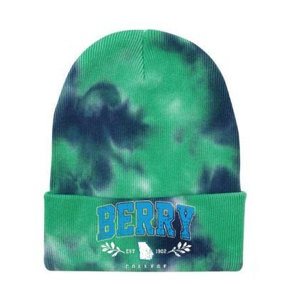 Berry Arch Retro College Athletic Sports Tie Dye 12in Knit Beanie