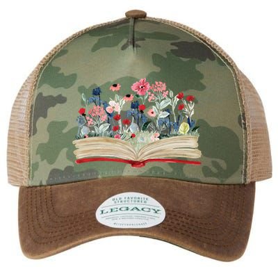 Bookworm Avid Reader Flowers Literature Meaningful Gift Book Reading Meaningful Legacy Tie Dye Trucker Hat