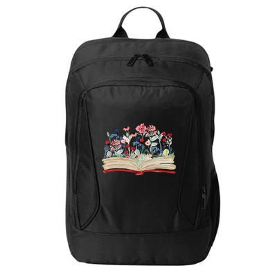 Bookworm Avid Reader Flowers Literature Meaningful Gift Book Reading Meaningful City Backpack