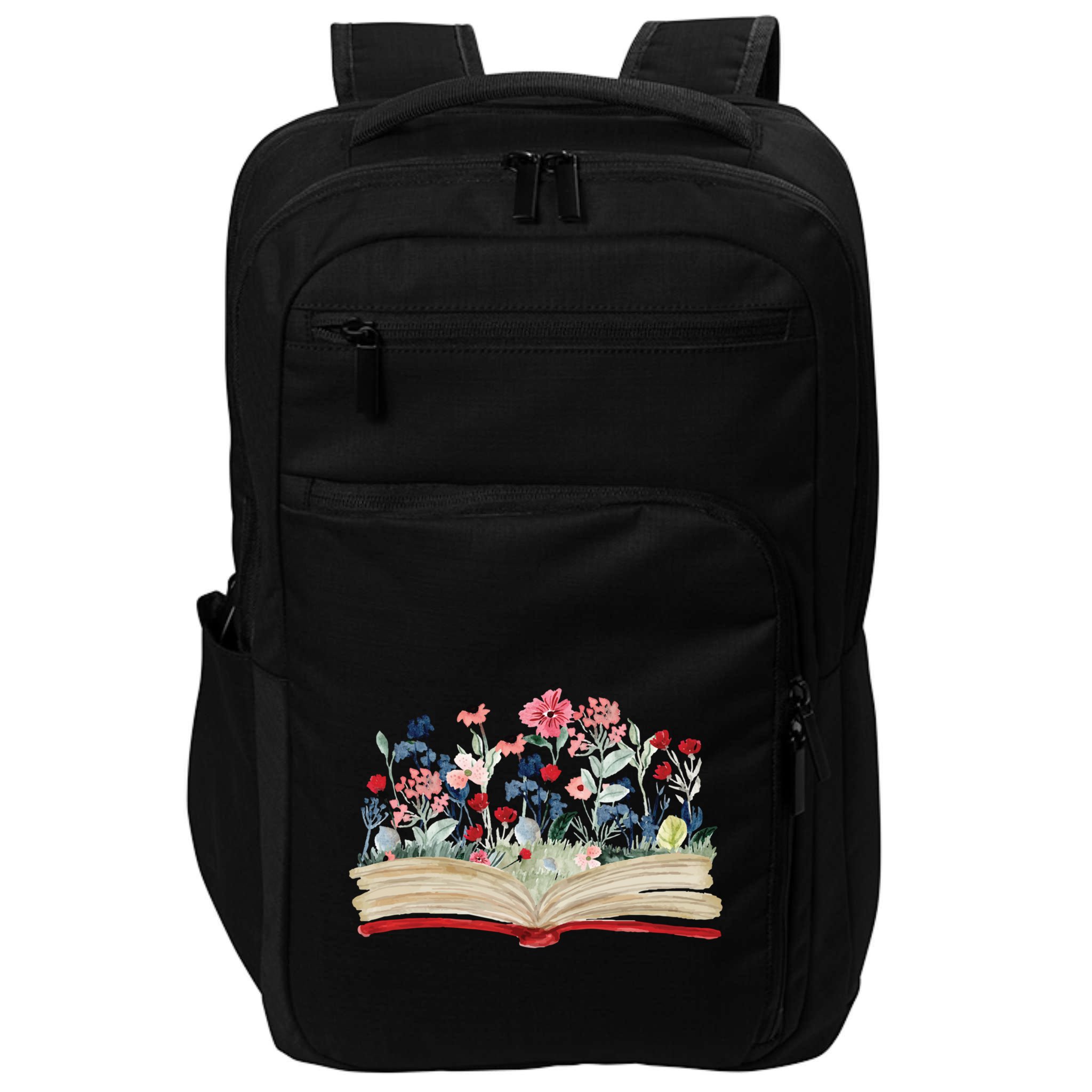 Bookworm Avid Reader Flowers Literature Meaningful Gift Book Reading Meaningful Impact Tech Backpack