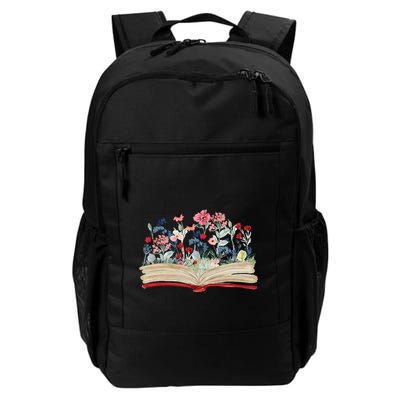 Bookworm Avid Reader Flowers Literature Meaningful Gift Book Reading Meaningful Backpack