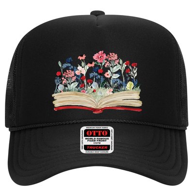 Bookworm Avid Reader Flowers Literature Meaningful Gift Book Reading Meaningful Trucker Hat