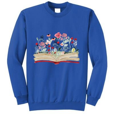 Bookworm Avid Reader Flowers Literature Meaningful Gift Book Reading Meaningful Sweatshirt