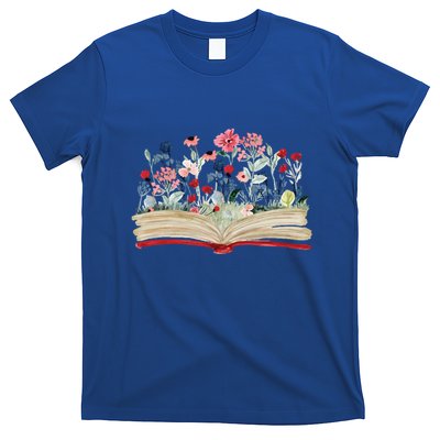 Bookworm Avid Reader Flowers Literature Meaningful Gift Book Reading Meaningful T-Shirt