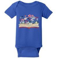 Bookworm Avid Reader Flowers Literature Meaningful Gift Book Reading Meaningful Baby Bodysuit