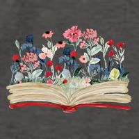 Bookworm Avid Reader Flowers Literature Meaningful Gift Book Reading Meaningful Vector Backpack
