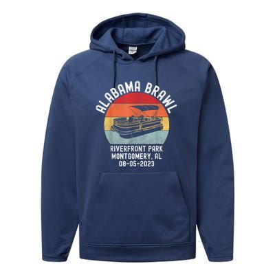 Brawl At Riverfront Park Montgomery Alabama Brawl Performance Fleece Hoodie