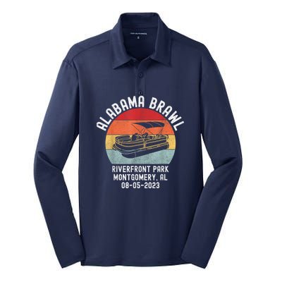 Brawl At Riverfront Park Montgomery Alabama Brawl Silk Touch Performance Long Sleeve Polo