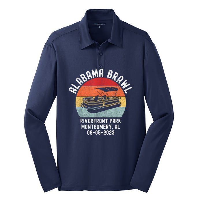 Brawl At Riverfront Park Montgomery Alabama Brawl Silk Touch Performance Long Sleeve Polo