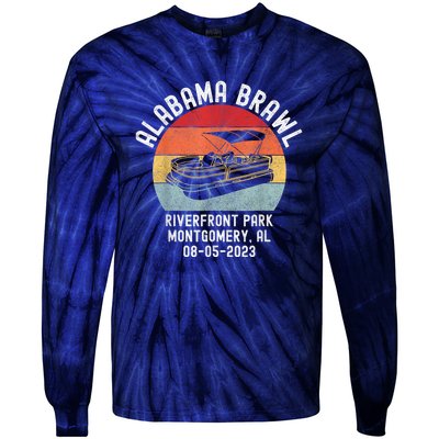 Brawl At Riverfront Park Montgomery Alabama Brawl Tie-Dye Long Sleeve Shirt