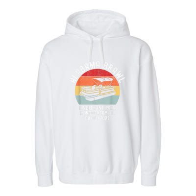 Brawl At Riverfront Park Montgomery Alabama Brawl Garment-Dyed Fleece Hoodie