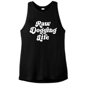 Ben Affleck Raw Dogging Life Ladies PosiCharge Tri-Blend Wicking Tank