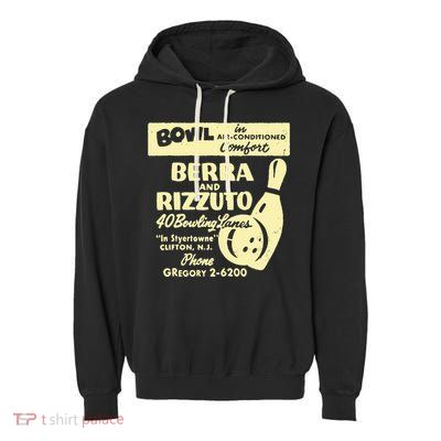 BERRA AND RIZZUTO BOWLING LANES Garment-Dyed Fleece Hoodie