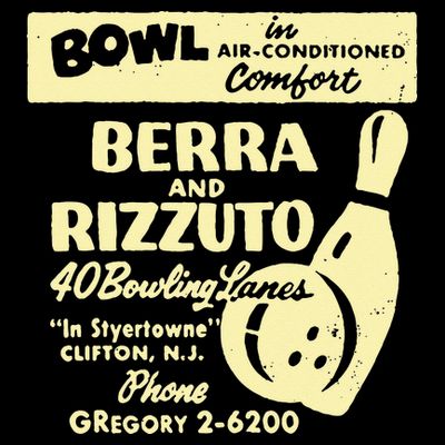 BERRA AND RIZZUTO BOWLING LANES T-Shirt