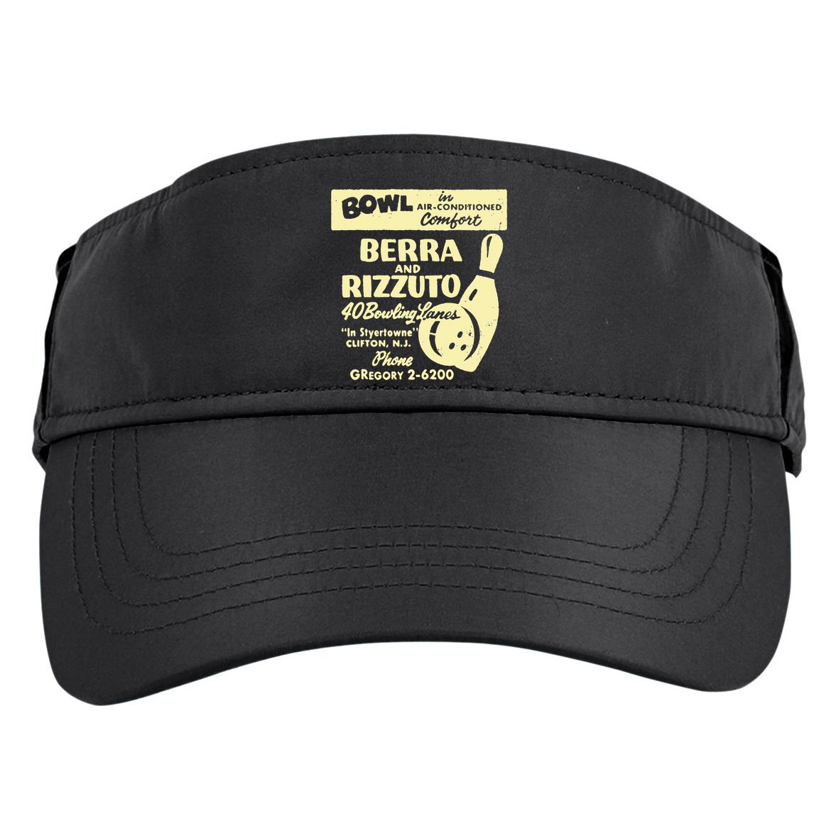 BERRA AND RIZZUTO BOWLING LANES Adult Drive Performance Visor