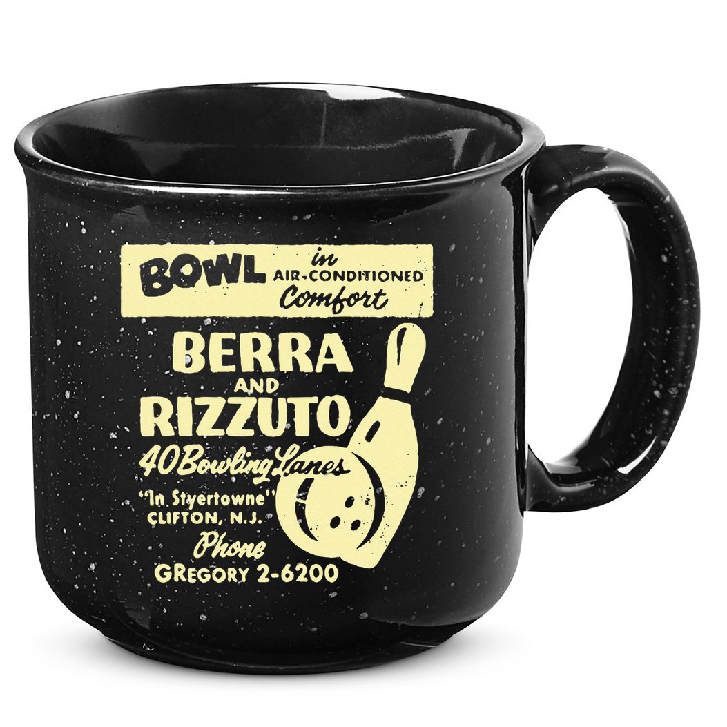 BERRA AND RIZZUTO BOWLING LANES 15oz Campfire Ceramic Mug