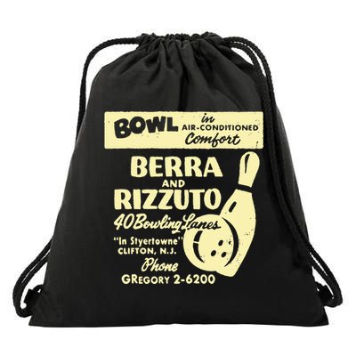 BERRA AND RIZZUTO BOWLING LANES Drawstring Bag