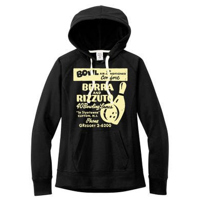 BERRA AND RIZZUTO BOWLING LANES Women's Fleece Hoodie