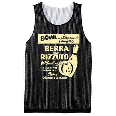 BERRA AND RIZZUTO BOWLING LANES Mesh Reversible Basketball Jersey Tank