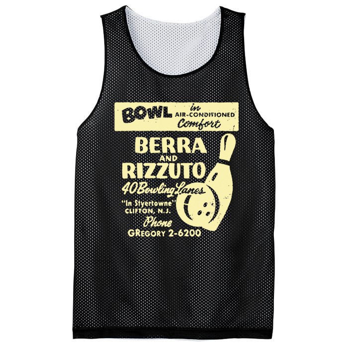 BERRA AND RIZZUTO BOWLING LANES Mesh Reversible Basketball Jersey Tank