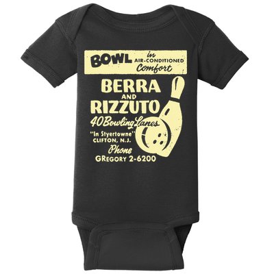 BERRA AND RIZZUTO BOWLING LANES Baby Bodysuit