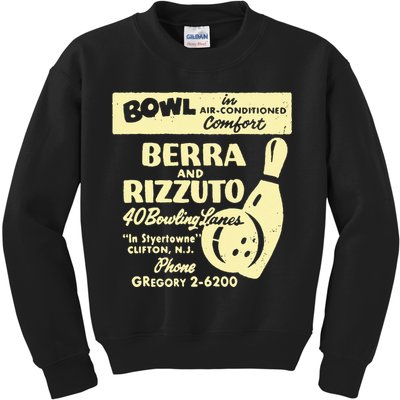 BERRA AND RIZZUTO BOWLING LANES Kids Sweatshirt