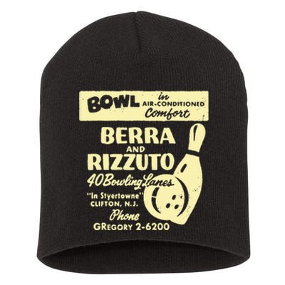 BERRA AND RIZZUTO BOWLING LANES Short Acrylic Beanie