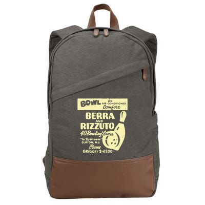 BERRA AND RIZZUTO BOWLING LANES Cotton Canvas Backpack