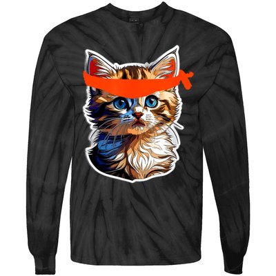 Be A Roaring Kitty Game The Stop Orange Bandana Meme Tie-Dye Long Sleeve Shirt