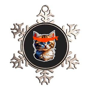 Be A Roaring Kitty Game The Stop Orange Bandana Meme Metallic Star Ornament