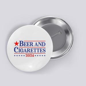 Beer And Retro Cigarettes 2024 Funny Apparel Button