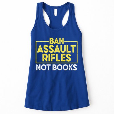 Ban Assault Rifles Not Books Womens Tank Top