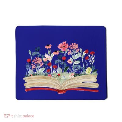 Bookworm Avid Reader Flowers Literature Book Reading Gift Mousepad