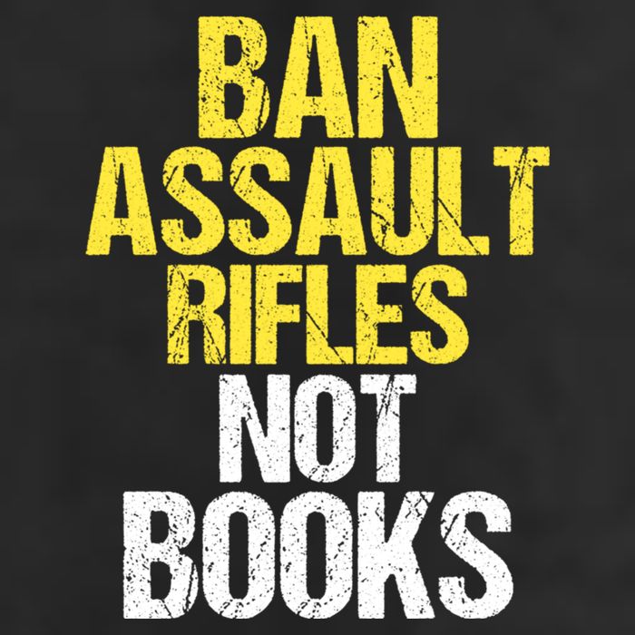 Ban Assault Rifles Not Books 7 Panel Mesh Trucker Snapback Hat
