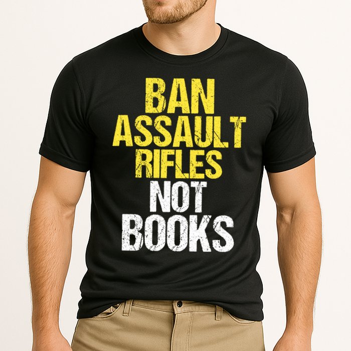 Ban Assault Rifles Not Books Cooling Performance Crew T-Shirt