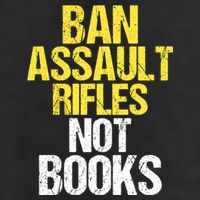 Ban Assault Rifles Not Books Golf Towel